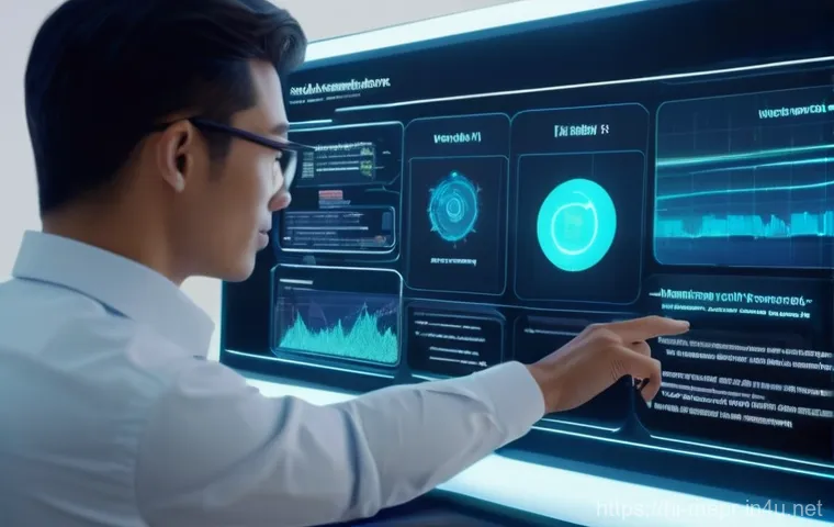 언론 보도의 신뢰성 - **Prompt:** A young adult, around 20-25 years old, sits at a modern desk, surrounded by multiple glo...